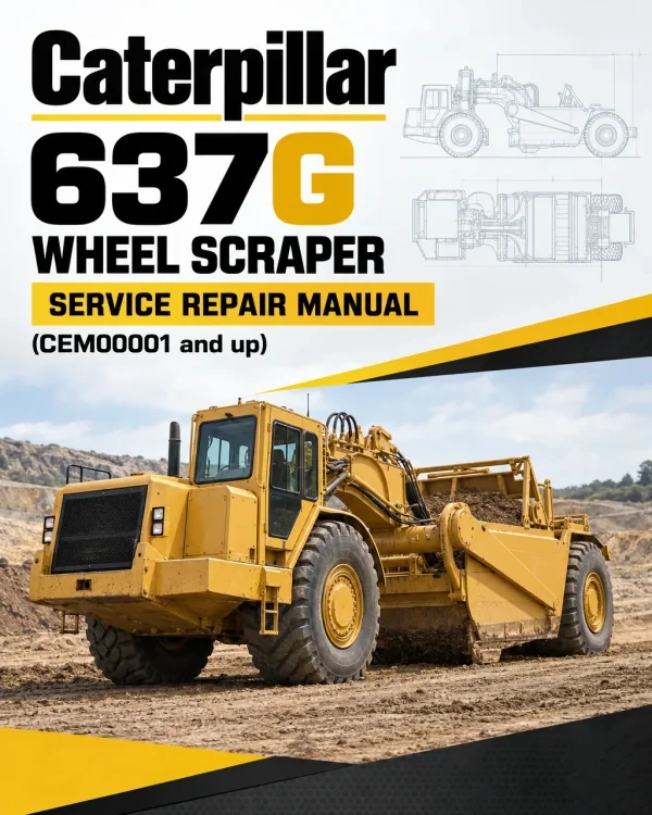 Caterpillar CAT 637G Wheel Scraper Service Repair Manual (CEM00001 and up) Caterpillar CAT 637G Wheel Scraper Service Repair Manual (CEM00001 and up)