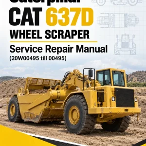 Caterpillar CAT 637D Wheel Scraper Service Repair Manual (20W00495 till 00495) Caterpillar CAT 637D Wheel Scraper Service Repair Manual (20W00495 till 00495)