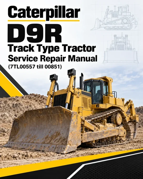 Caterpillar CAT D9R Track Type Tractor Service Repair Manual (7TL00557 till 00851)