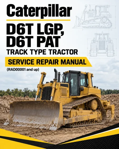Caterpillar CAT D6T LGP, D6T PAT Track Type Tractor Service Repair Manual (RAD00001 and up) Caterpillar CAT D6T LGP, D6T PAT Track Type Tractor Service Repair Manual (RAD00001 and up)