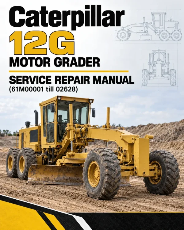 Caterpillar CAT 12G Motor Grader Service Repair Manual (61M00001 till 02628)