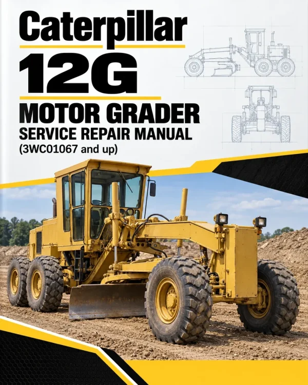 Caterpillar CAT 12G Motor Grader Service Repair Manual (3WC01067 and up)