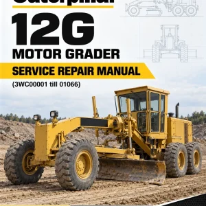Caterpillar CAT 12G Motor Grader Service Repair Manual (3WC00001 till 01066)