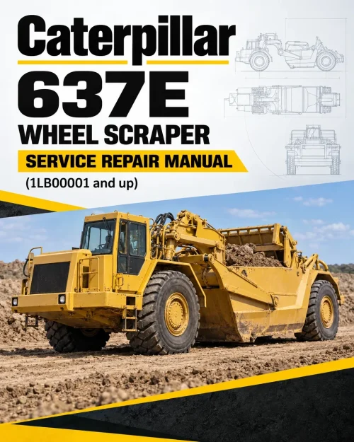 Caterpillar CAT 637E Wheel Scraper Service Repair Manual (1LB00001 and up) Caterpillar CAT 637E Wheel Scraper Service Repair Manual (1LB00001 and up)
