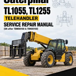 Caterpillar CAT TL1055, TL1255 Telehandler Service Repair Manual (SN after TBM00100 & TBN00100)
