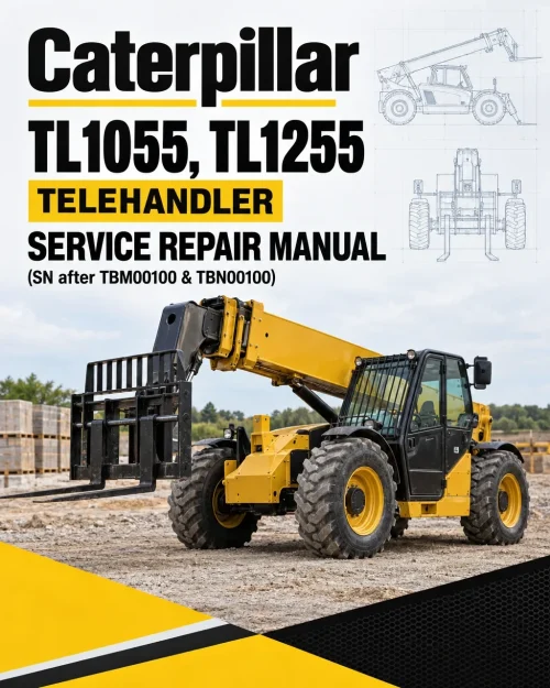 Caterpillar CAT TL1055, TL1255 Telehandler Service Repair Manual (SN after TBM00100 & TBN00100) Caterpillar CAT TL1055, TL1255 Telehandler Service Repair Manual (SN after TBM00100 & TBN00100)