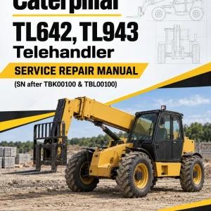 Caterpillar CAT TL642, TL943 Telehandler Service Repair Manual (SN after TBK00100 & TBL00100) Caterpillar CAT TL642, TL943 Telehandler Service Repair Manual (SN after TBK00100 & TBL00100)