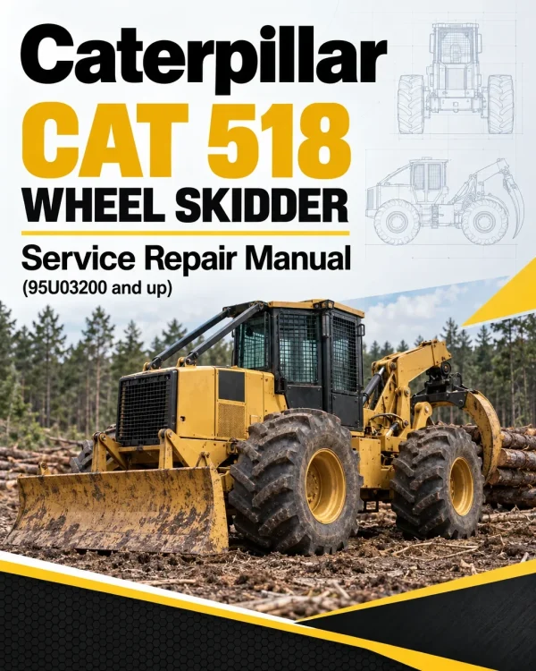 Caterpillar CAT 518 Wheel Skidder Service Repair Manual (95U03200 and up) Caterpillar CAT 518 Wheel Skidder Service Repair Manual (95U03200 and up)