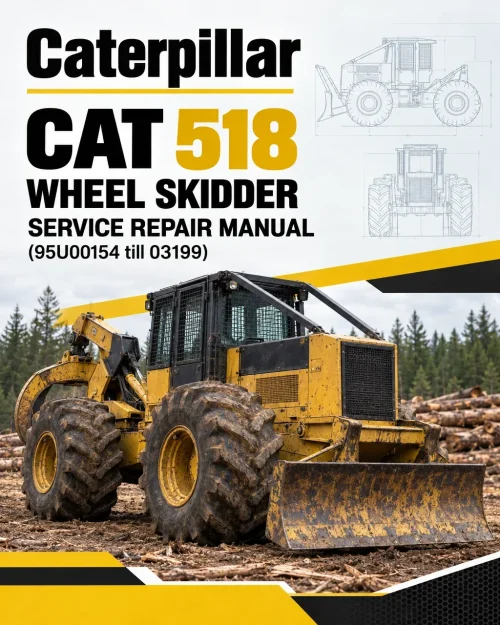 Caterpillar CAT 518 Wheel Skidder Service Repair Manual (95U00154 till 03199)