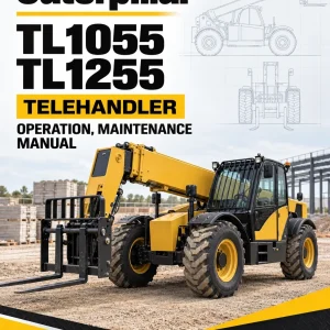 Caterpillar CAT TL1055 TL1255 Telehandler Operation, Maintenance Manual