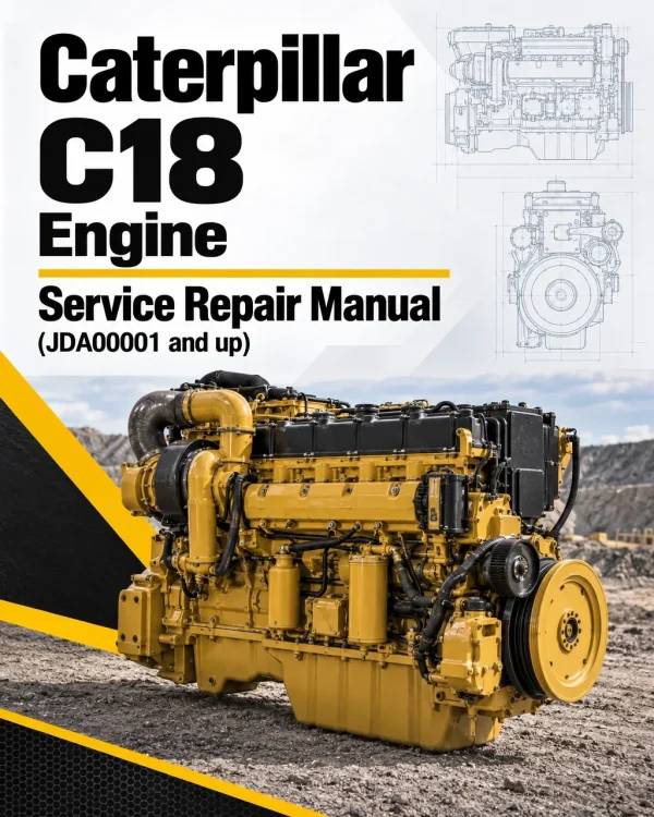 Caterpillar CAT C18 Engine Service Repair Manual (JDA00001 and up) Caterpillar CAT C18 Engine Service Repair Manual (JDA00001 and up)
