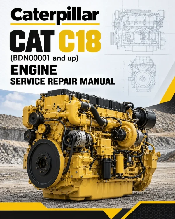 Caterpillar CAT C18 Engine Service Repair Manual (BDN00001 and up)
