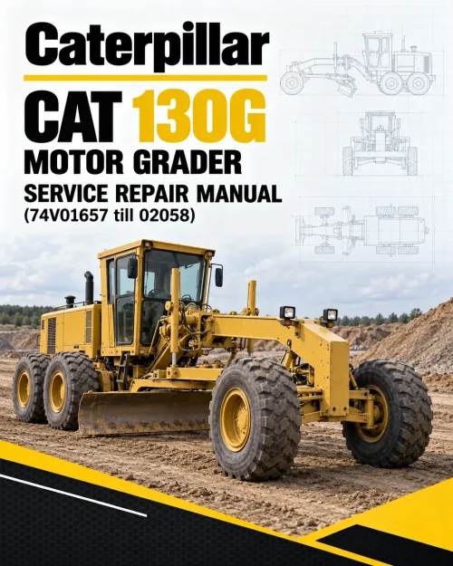 Caterpillar CAT 130G Motor Grader Service Repair Manual (74V01657 till 02058) Caterpillar CAT 130G Motor Grader Service Repair Manual (74V01657 till 02058)