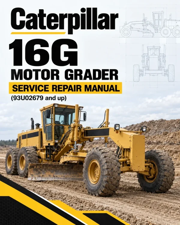 Caterpillar CAT 16G Motor Grader Service Repair Manual (93U02679 and up)