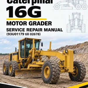 Caterpillar CAT 16G Motor Grader Service Repair Manual (93U01179 till 02678) Caterpillar CAT 16G Motor Grader Service Repair Manual (93U01179 till 02678)