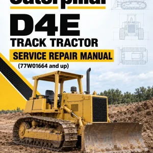 Caterpillar CAT D4E Track Tractor Service Repair Manual (77W01664 and up)