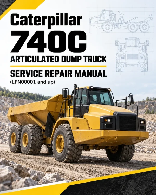 Caterpillar CAT 740C Articulated Dump Truck Service Repair Manual (LFN00001 and up)