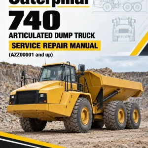 Caterpillar CAT 740 Articulated Dump Truck Service Repair Manual (AZZ00001 and up)