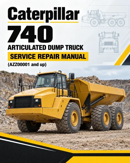 Caterpillar CAT 740 Articulated Dump Truck Service Repair Manual (AZZ00001 and up)