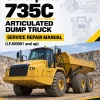 Caterpillar CAT 735C Articulated Dump Truck Service Repair Manual (LFJ00001 and up)