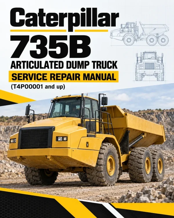Caterpillar CAT 735B Articulated Dump Truck Service Repair Manual (T4P00001 and up) Caterpillar CAT 735B Articulated Dump Truck Service Repair Manual (T4P00001 and up)