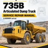 Caterpillar CAT 735B Articulated Dump Truck Service Repair Manual (L4D00001 and up)