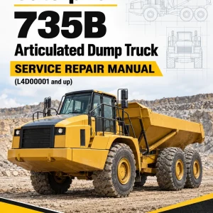 Caterpillar CAT 735B Articulated Dump Truck Service Repair Manual (L4D00001 and up)