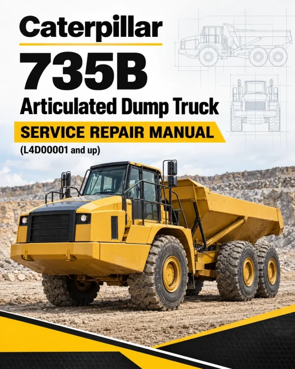 Caterpillar CAT 735B Articulated Dump Truck Service Repair Manual (L4D00001 and up)