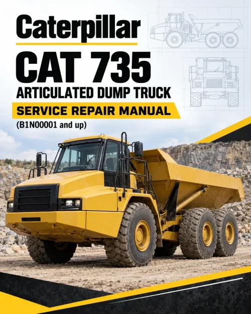Caterpillar CAT 735 Articulated Dump Truck Service Repair Manual (B1N00001 and up)