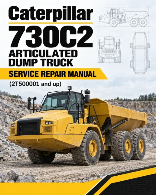 Caterpillar CAT 730C2 Articulated Dump Truck Service Repair Manual (2T500001 and up)