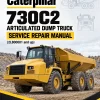 Caterpillar CAT 730C2 Articulated Dump Truck Service Repair Manual (2L800001 and up)