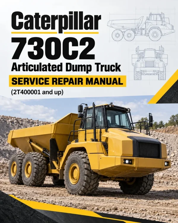 Caterpillar CAT 730C2 Articulated Dump Truck Service Repair Manual (2T400001 and up)