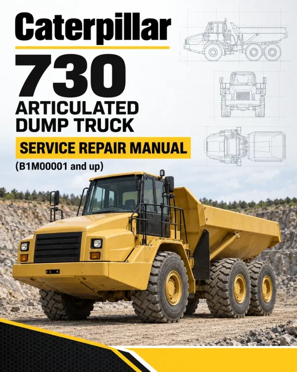 Caterpillar CAT 730 Articulated Dump Truck Service Repair Manual (B1M00001 and up)