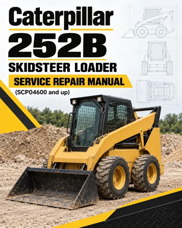 Caterpillar CAT 252B Skidsteer Loader Service Repair Manual (SCP04600 and up)