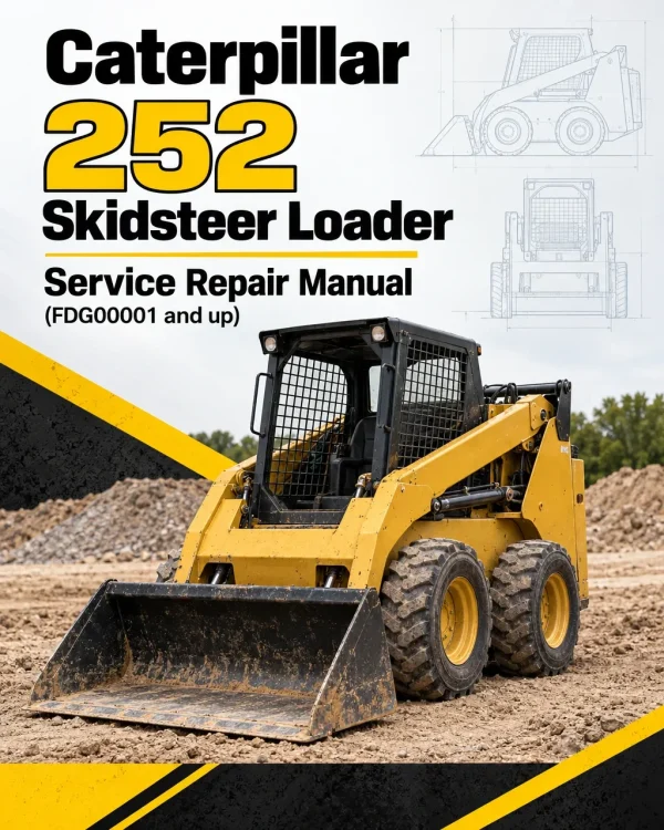 Caterpillar CAT 252 Skidsteer Loader Service Repair Manual (FDG00001 and up)