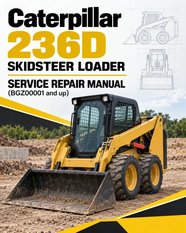 Caterpillar CAT 236D Skidsteer Loader Service Repair Manual (BGZ00001 and up)