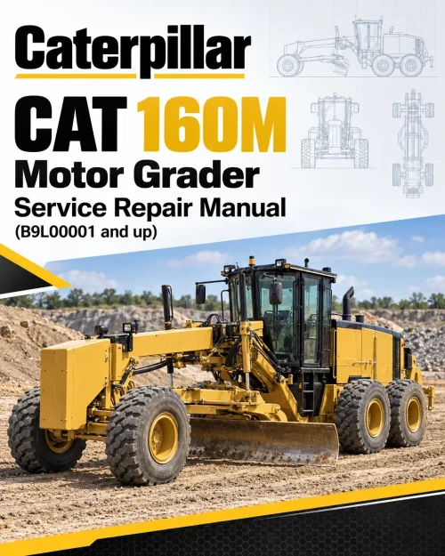 Caterpillar CAT 160M Motor Grader Service Repair Manual (B9L00001 and up)