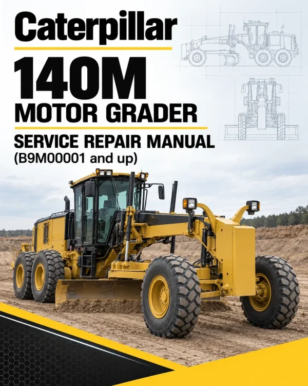 Caterpillar CAT 140M Motor Grader Service Repair Manual (B9M00001 and up)