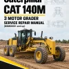 Caterpillar CAT 140M 3 Motor Grader Service Repair Manual (N9M00001 and up) Caterpillar CAT 140M 3 Motor Grader Service Repair Manual (N9M00001 and up)