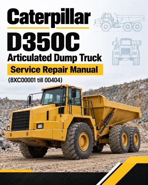 Caterpillar CAT D350C Articulated Dump Truck Service Repair Manual (8XC00001 till 00404) Caterpillar CAT D350C Articulated Dump Truck Service Repair Manual (8XC00001 till 00404)