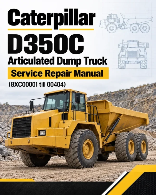 Caterpillar CAT D350C Articulated Dump Truck Service Repair Manual (8XC00001 till 00404) Caterpillar CAT D350C Articulated Dump Truck Service Repair Manual (8XC00001 till 00404)
