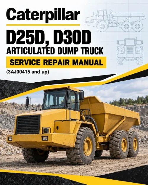 Caterpillar CAT D25D, D30D Articulated Dump Truck Service Repair Manual (3AJ00415 and up) Caterpillar CAT D25D, D30D Articulated Dump Truck Service Repair Manual (3AJ00415 and up)