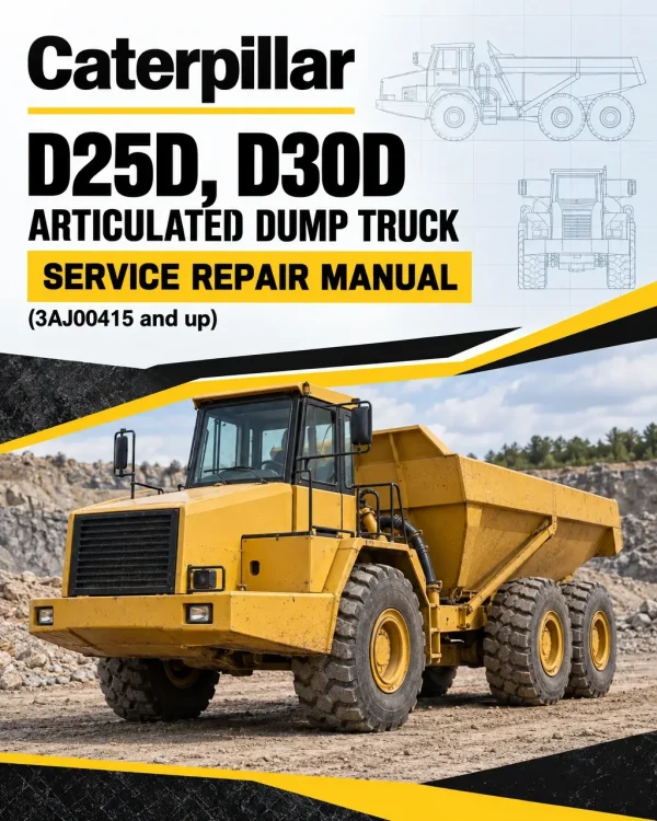 Caterpillar CAT D25D, D30D Articulated Dump Truck Service Repair Manual (3AJ00415 and up) Caterpillar CAT D25D, D30D Articulated Dump Truck Service Repair Manual (3AJ00415 and up)