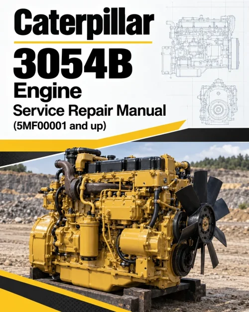 Caterpillar CAT 3054B Engine Service Repair Manual (5MF00001 and up)