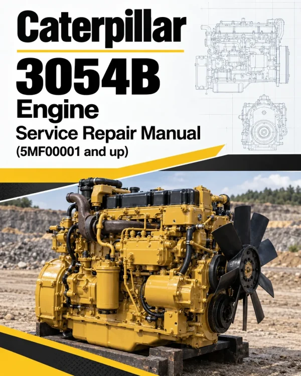 Caterpillar CAT 3054B Engine Service Repair Manual (5MF00001 and up)
