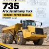 Caterpillar CAT 735 OEM Articulated Dump Truck Service Repair Manual (WWC00001 and up)