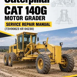 Caterpillar CAT 140G Motor Grader Service Repair Manual (72V00823 till 04230)