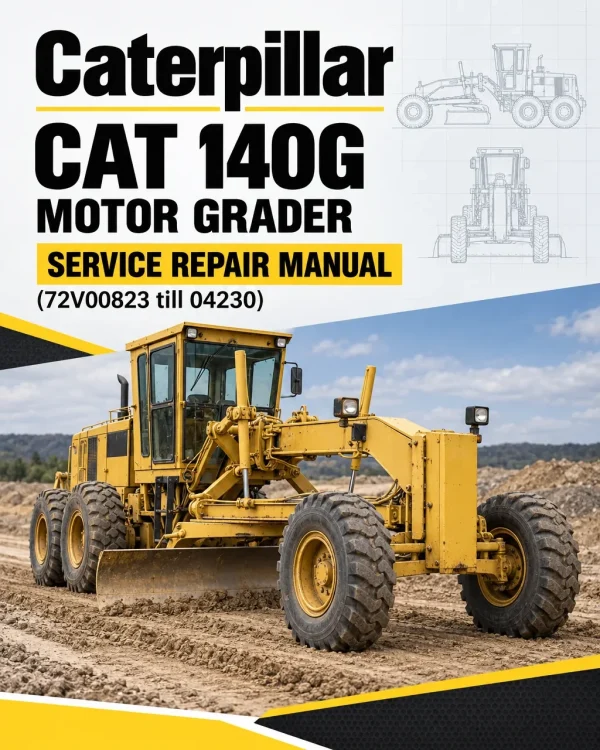 Caterpillar CAT 140G Motor Grader Service Repair Manual (72V00823 till 04230)