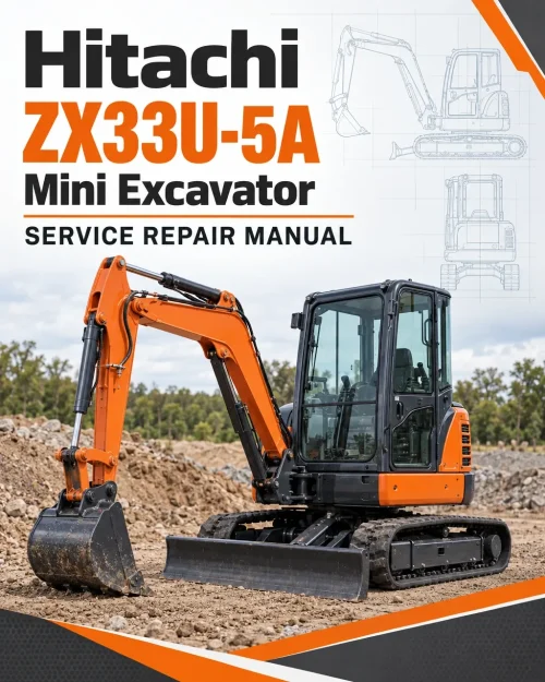 Hitachi ZX33U-5A Mini Excavator Service Repair Manual