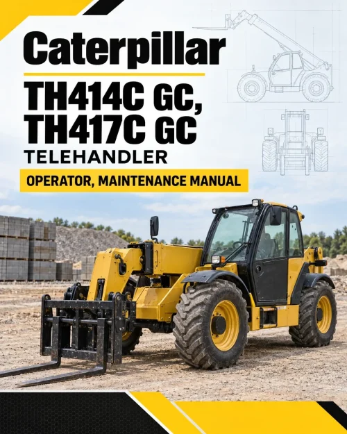 Caterpillar CAT TH414C GC, TH417C GC Telehandler Operator, Maintenance Manual Caterpillar CAT TH414C GC, TH417C GC Telehandler Operator, Maintenance Manual